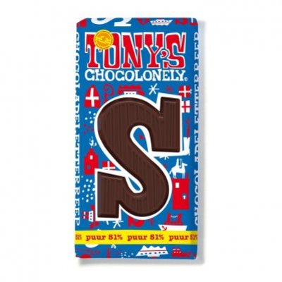 Tony's Chocolonely Letter puur S